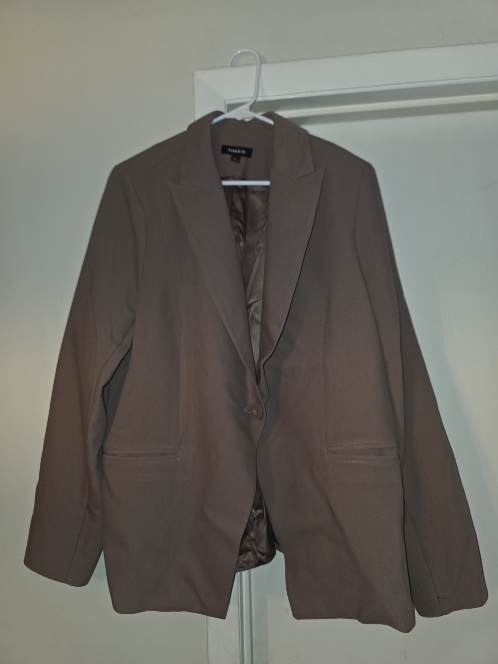 torrid Brown Single-Button Blazer